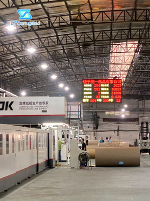 波形を付けられる蒸気暖房-板加工ライン長い耐用年数5ply 200m/分